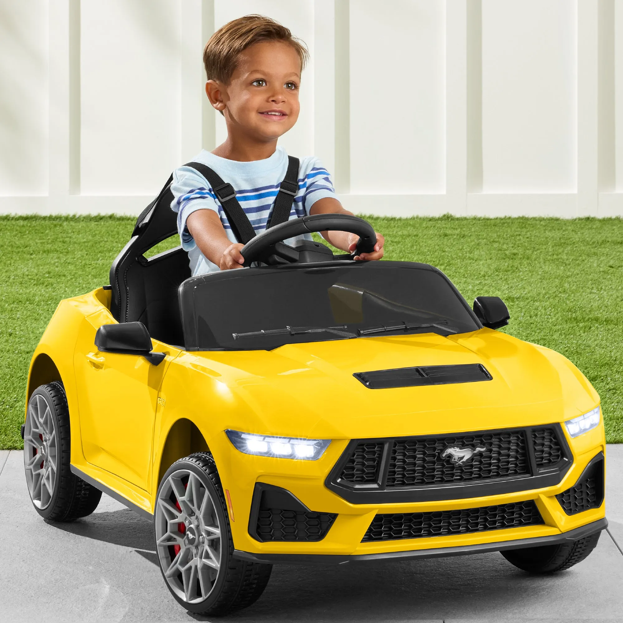 12V Kids Ride-On Car Officially Licensed Ford Mustang w/ Remote, 2 Speeds