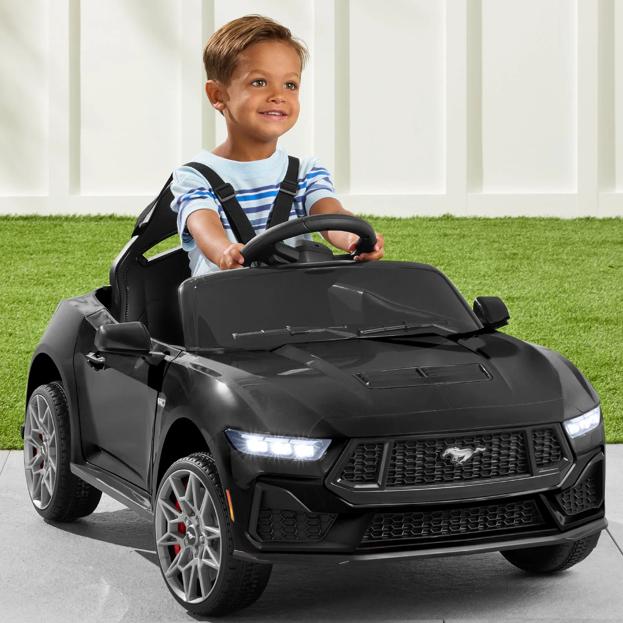 12V Kids Ride-On Car Officially Licensed Ford Mustang w/ Remote, 2 Speeds