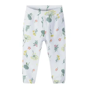 5.10.15 Green Flowers White Terry Trouser 11540