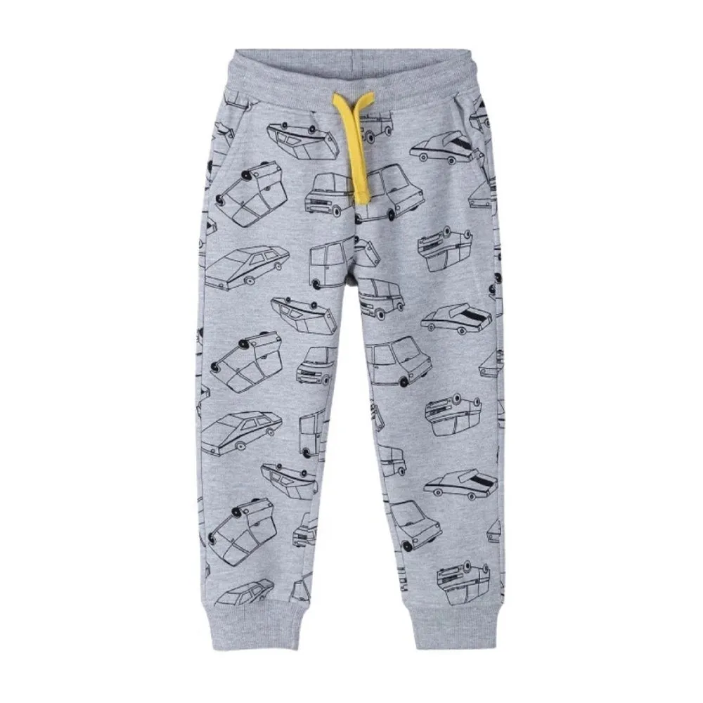 5.10.15 Vans & Cars Print Grey Terry Trouser 11491