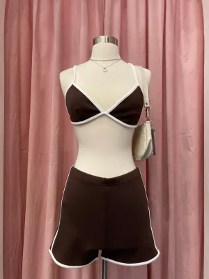 Brady Short Set (Chocolate Brown)