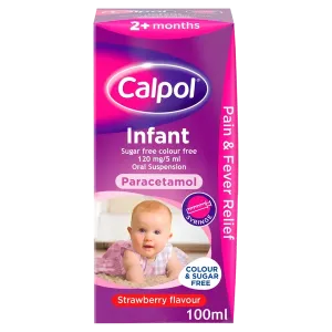 Calpol Infant Suspension Colour & Sugar Free 100ml