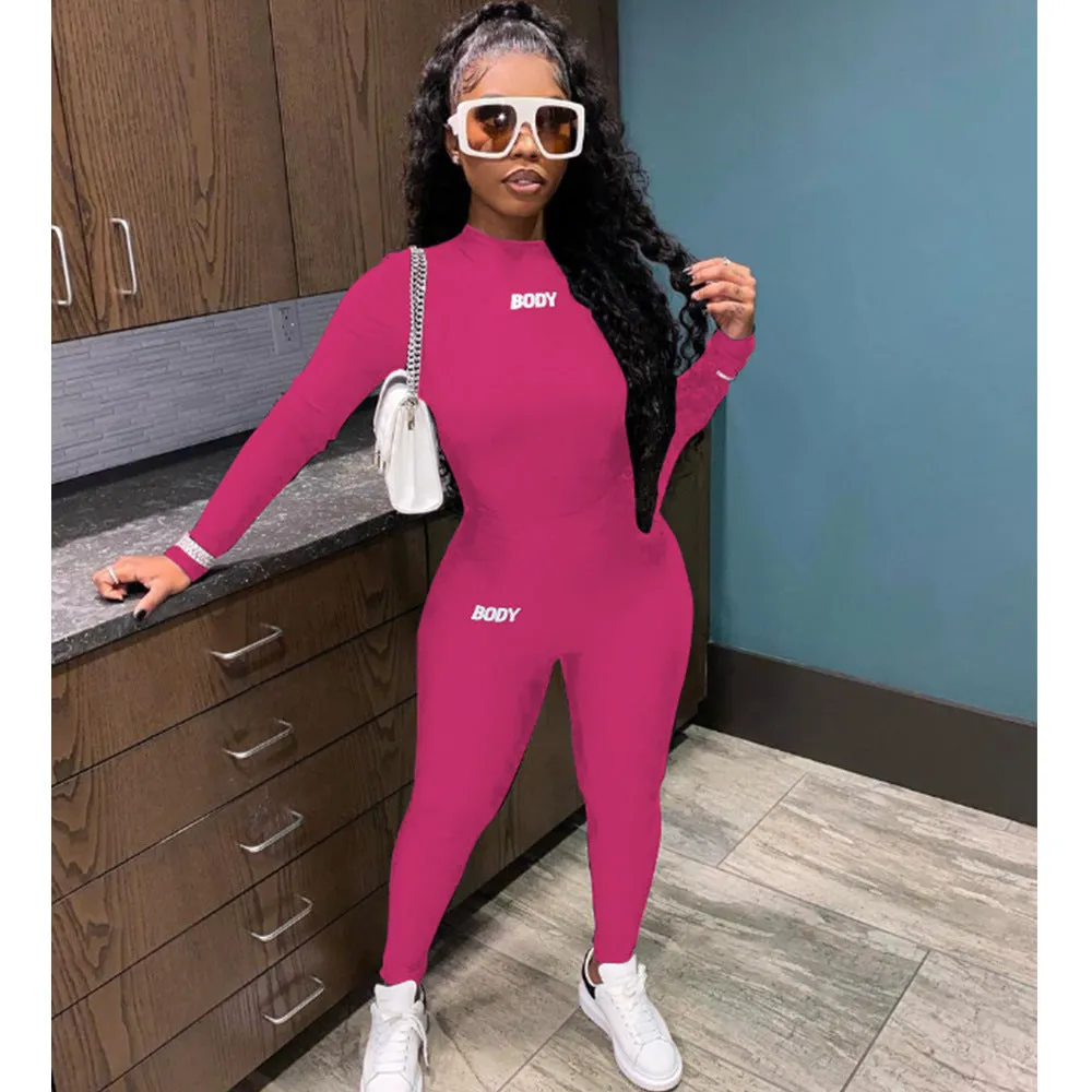 Casual letter printing multicolor sports suit(AY1220)