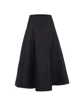 Cleo Jacquard Fluted Midi Skirt