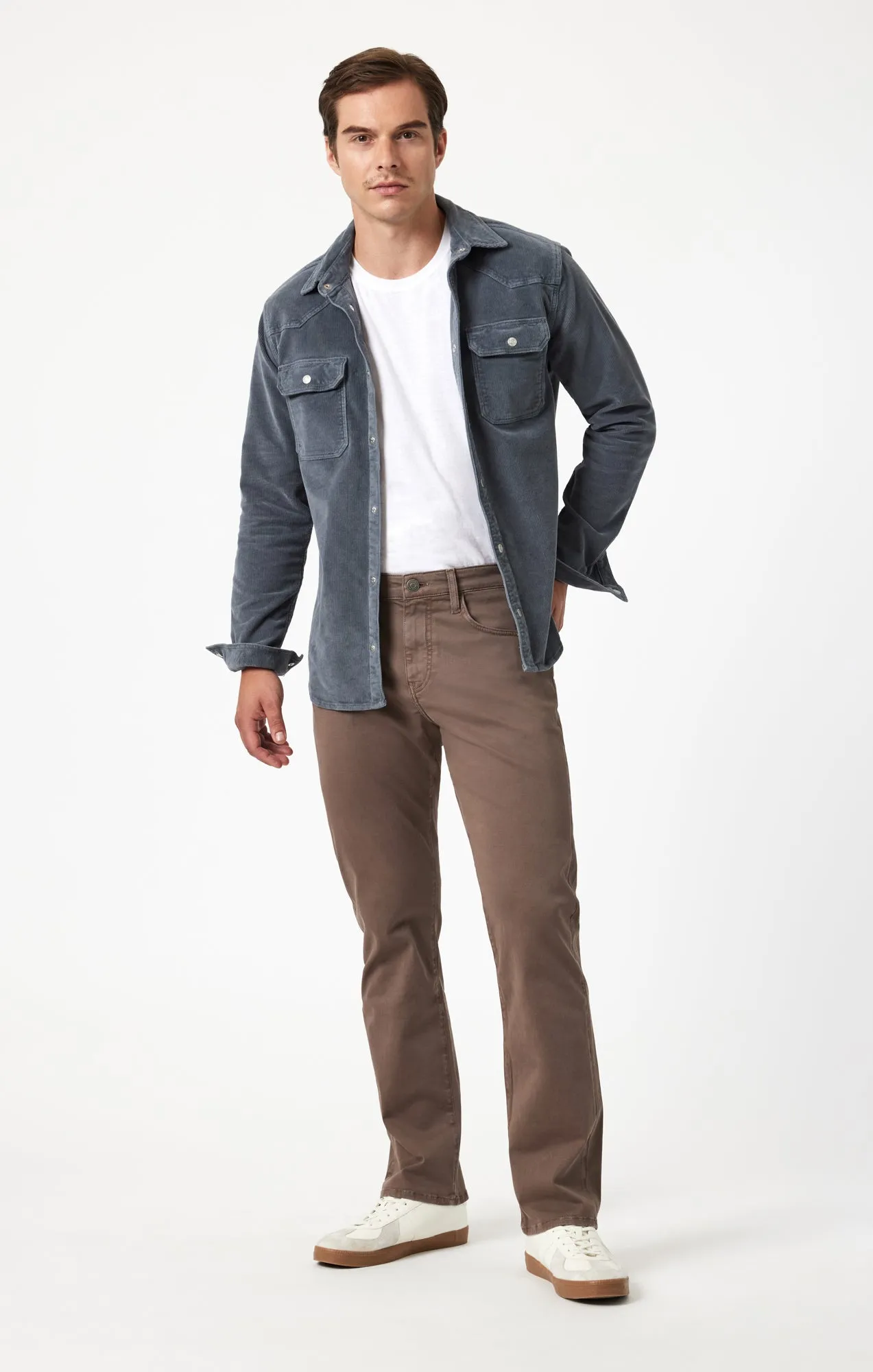 MATT RELAXED STRAIGHT LEG IN BROWN CASUAL TWILL