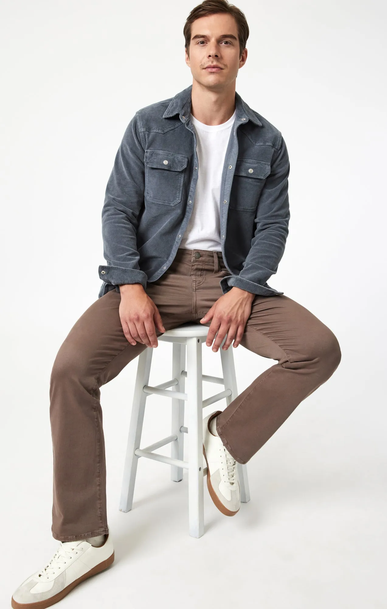 MATT RELAXED STRAIGHT LEG IN BROWN CASUAL TWILL