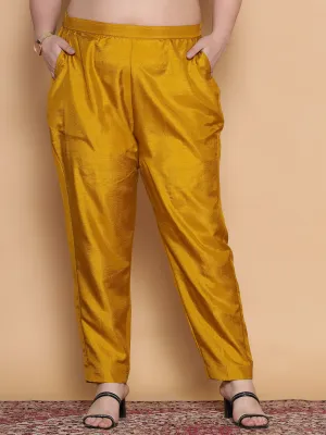 Mustard Silk Pants