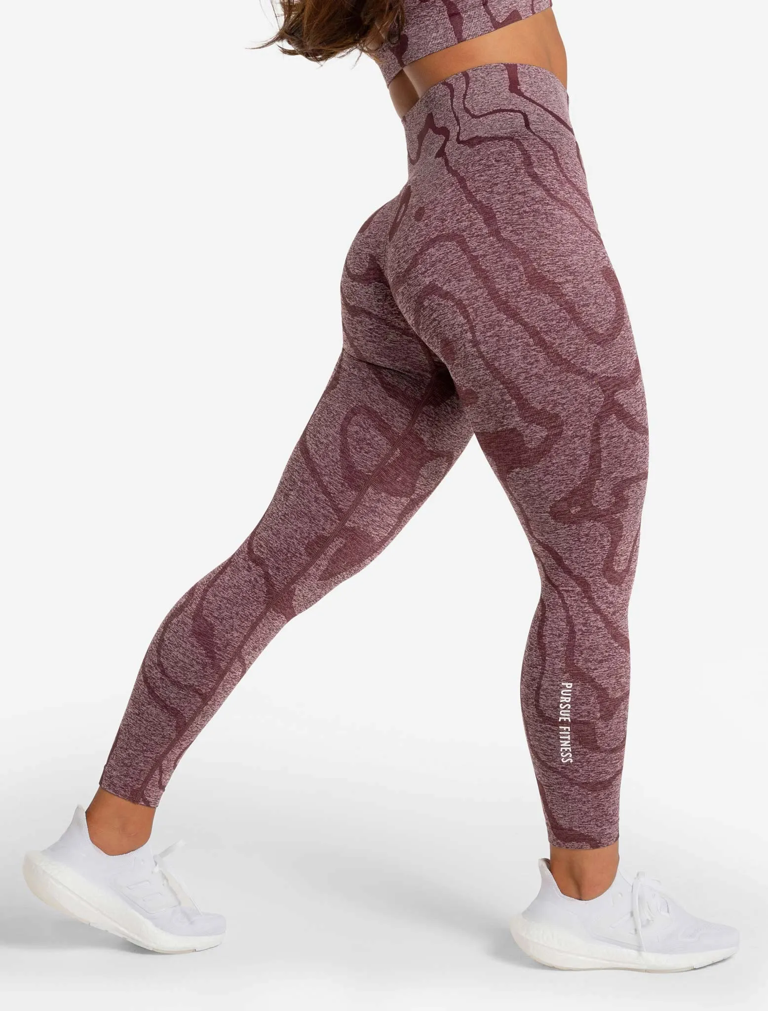 Sustainable Seamless Leggings - Burgundy