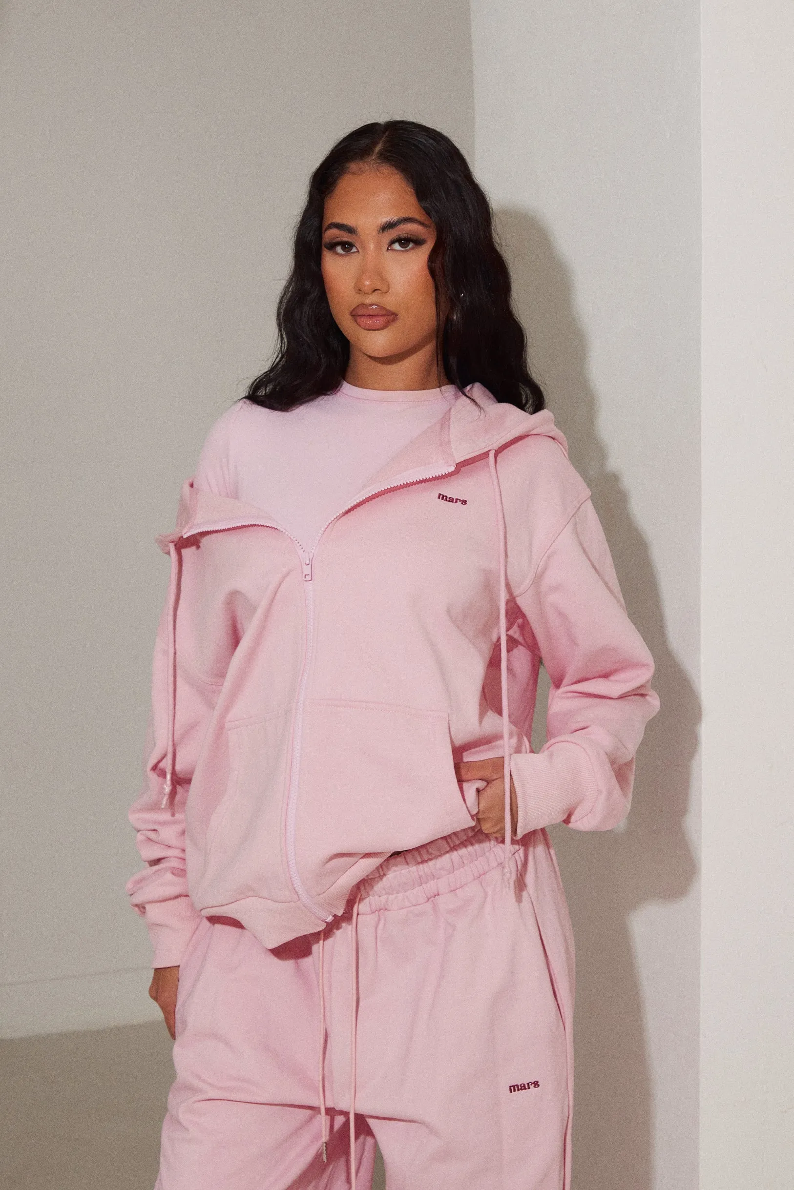 The basic jersey jacket - Pink