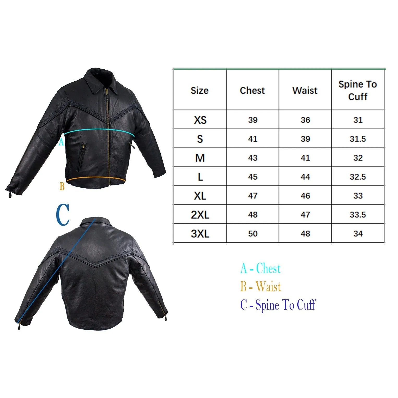 Women's Motorcycle Jacket With Fashionable Flat Braid